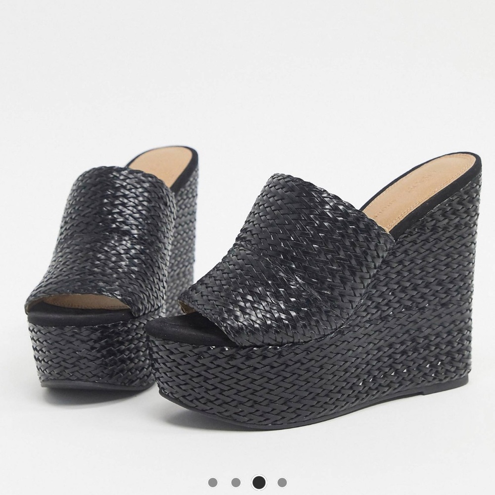 ASOS black wedges